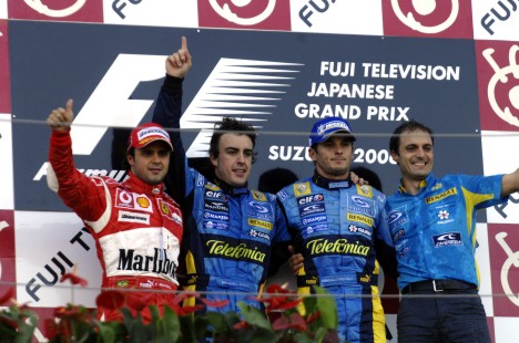 Podiet i det sidste (indtil videre) japanske Grand Prix på Suzuka